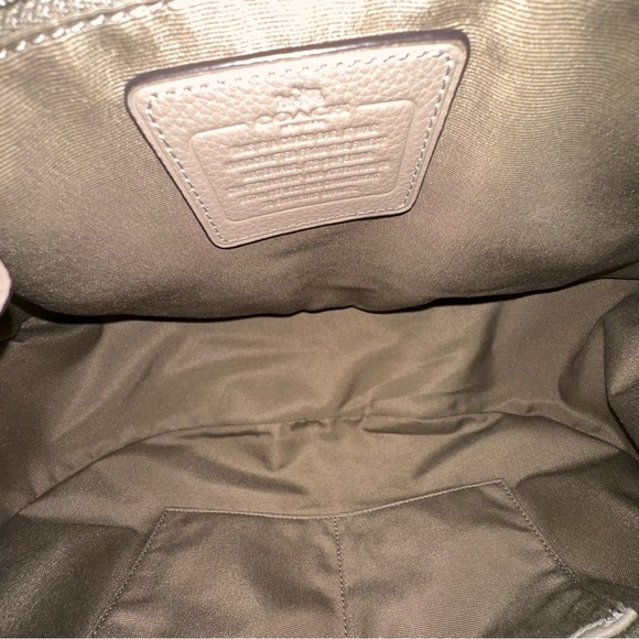 Coach Harley Large Hobo in Taupe Grey Pebbled Leather - Picture 10 of 12